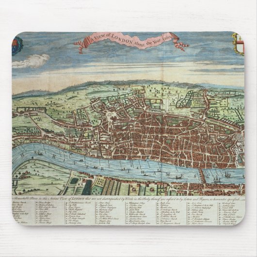 Uitzicht Londen, c.1560 Muismat (Voorkant)