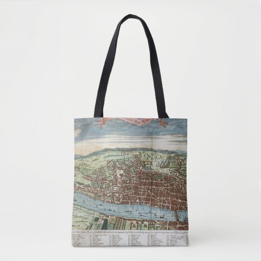 Uitzicht Londen, c.1560 Tote Bag (Voorkant)
