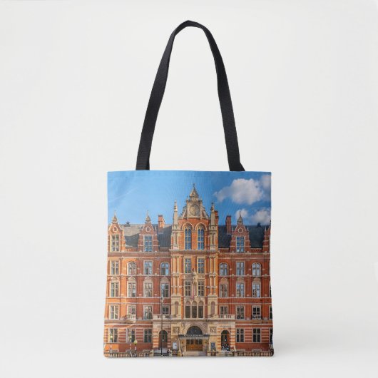 Uitzicht London Royal College of Music bij zonsond Tote Bag (Voorkant)