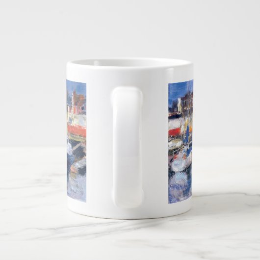 Uitzicht Lowestoft Harbour Grote Koffiekop (Achterkant)