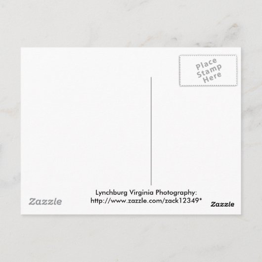 uitzicht lynchburg briefkaart (Achterkant)