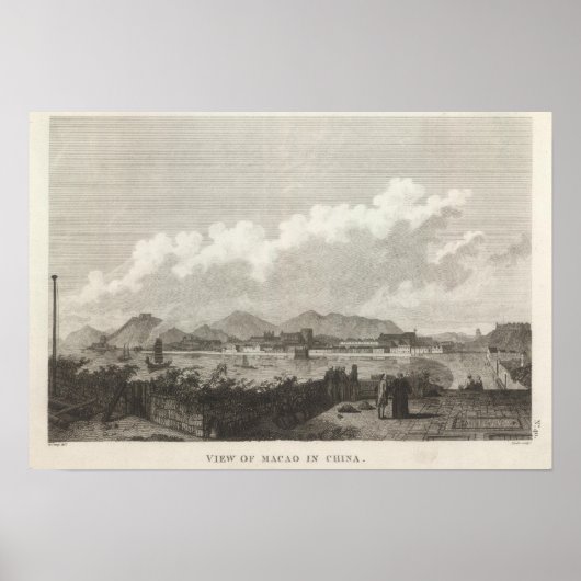 Uitzicht Macau in China Poster (Voorkant)
