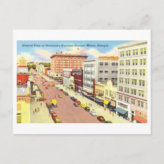  Uitzicht Macon, Georgia, Briefkaart (Voorkant)