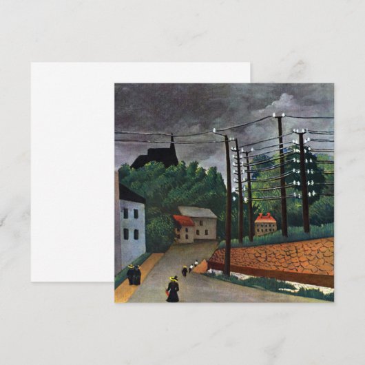 Uitzicht Malakoff van Henri Rousseau,  kunst (Voorkant / Achterkant)