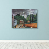 Uitzicht Malakoff van Henri Rousseau,  kunst Canvas Afdruk (Insitu (Houten vloer))