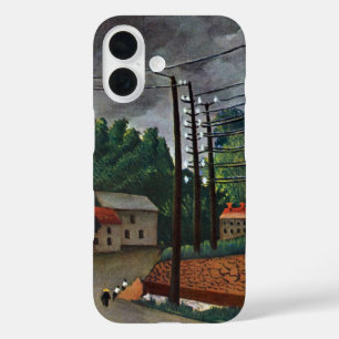 Uitzicht Malakoff van Henri Rousseau,  kunst iPhone 16 Hoesje