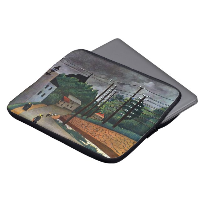 Uitzicht Malakoff van Henri Rousseau,  kunst Laptop Sleeve (Voorkant top)