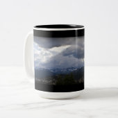 Uitzicht Mammoth Lakes MInarets Tweekleurige Koffiemok (Voorkant links)