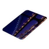 Uitzicht Manhattan-brug 's nachts Magneet (Linkerzijde)