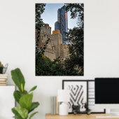 Uitzicht Manhattan Buildings Poster (Thuiskantoor)