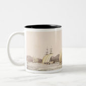 Uitzicht Manilla, Filipijnen, 1826 Tweekleurige Koffiemok (Links)