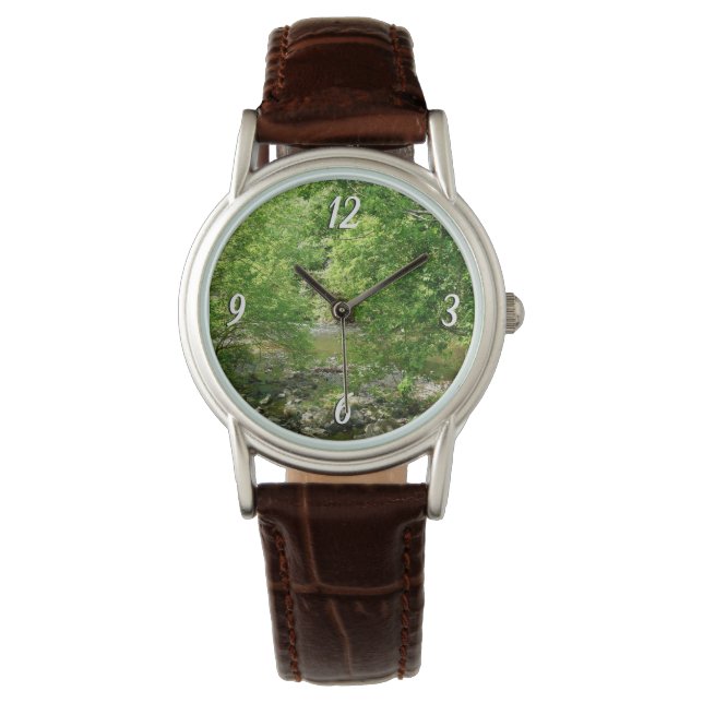 Uitzicht Maryland Natuur Fotografie Horloge (Voorkant)