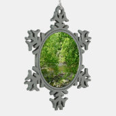 Uitzicht Maryland Natuur Fotografie Tin Sneeuwvlok Ornament (Links)