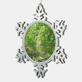 Uitzicht Maryland Natuur Fotografie Tin Sneeuwvlok Ornament (Rechts)