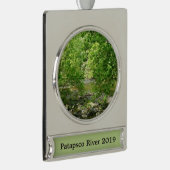 Uitzicht Maryland Natuur Fotografie Verzilverd Banner Ornament (Rechts)