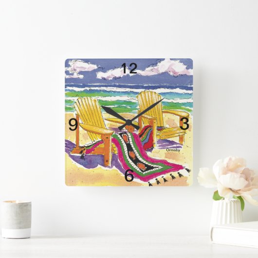 Uitzicht Master Wall Clock Vierkante Klok (Huis)