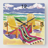 Uitzicht Master Wall Clock Vierkante Klok (Voorkant)