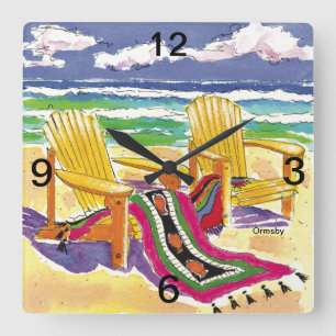 Uitzicht Master Wall Clock Vierkante Klok