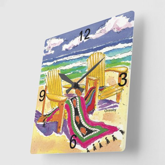 Uitzicht Master Wall Clock Vierkante Klok (Hoek)