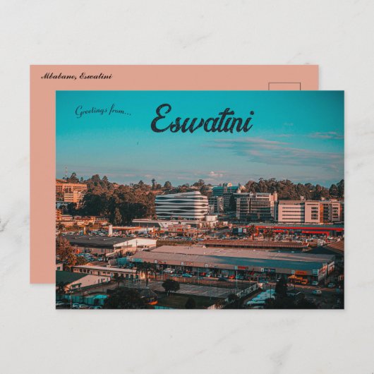 Uitzicht Mbabane Eswatini Briefkaart (Voorkant / Achterkant)