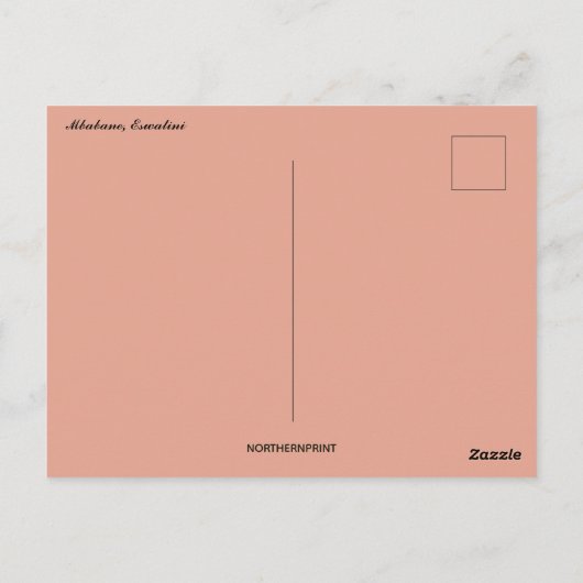 Uitzicht Mbabane Eswatini Briefkaart (Achterkant)