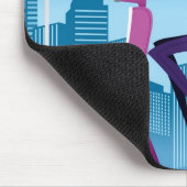 Uitzicht met cadeaus op scooter muismat (Hoek)