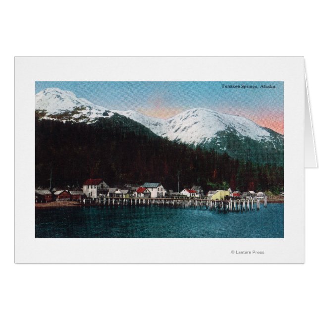 Uitzicht met DocksTenakee Springs, AK (Voorkant Horizontaal)