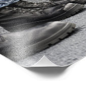 Uitzicht met een laag doorsnee zweefvliegtuig foto afdruk (Hoek)