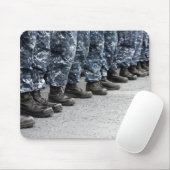 Uitzicht met een laag doorsnee zweefvliegtuig muismat (Met muis)