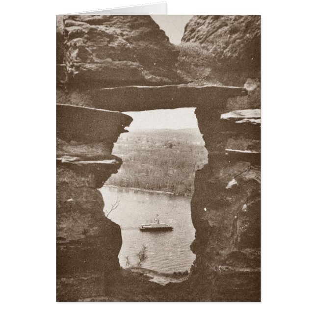 Uitzicht met Gillette Castle (Voorkant)