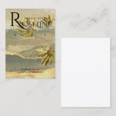 Uitzicht met gouden natuur - palmbroeken visitekaartje (Voorkant / Achterkant)