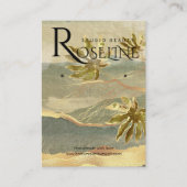 Uitzicht met gouden natuur - palmbroeken visitekaartje (Voorkant)