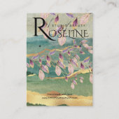 Uitzicht met goudnatuur Paarse ventilatorjuwelen Visitekaartje (Voorkant)