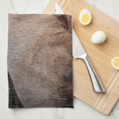 uitzicht met het regale capybara back theedoek (Quarter Fold)