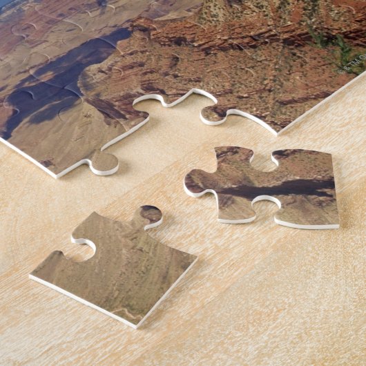 Uitzicht met hoge hoek, ruw legpuzzel (Zijkant)