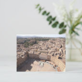 Uitzicht met hoge hoek, Siena, Italië Briefkaart (Staand voorkant)