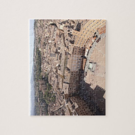 Uitzicht met hoge hoek, Siena, Italië Legpuzzel (Verticaal)