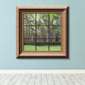 Uitzicht met houtsnipper,  van de boomschilderkuns canvas afdruk (Insitu (Houten vloer))