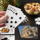Uitzicht met lage hoek Colosseum Pokerkaarten (Insitu)