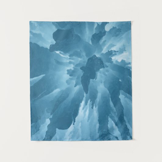 Uitzicht met lage hoek van stalactieten wandkleed (Voorkant)