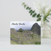 uitzicht met machu picchu briefkaart (Staand voorkant)