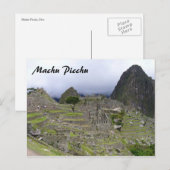 uitzicht met machu picchu briefkaart (Voorkant / Achterkant)