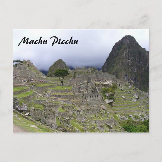 uitzicht met machu picchu briefkaart (Voorkant)
