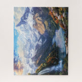Uitzicht met sneeuwbedekking legpuzzel (Verticaal)