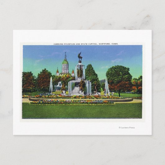 Uitzicht met staatskapitel op afstand briefkaart (Voorkant)