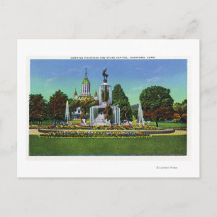 Uitzicht met staatskapitel op afstand briefkaart