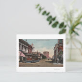 Uitzicht met Street Car Briefkaart (Staand voorkant)