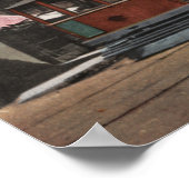 Uitzicht met Street Car Poster (Hoek)