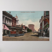 Uitzicht met Street Car Poster (Voorkant)