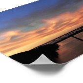 Uitzicht met The Walkway over de Hudson Poster (Hoek)